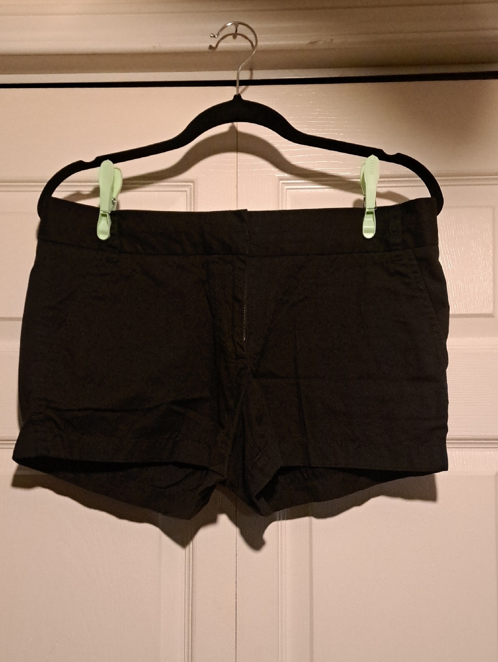 🏴J.Crew-Black Cotton Tailored Ladies Shorts Easy2 Accessoriz From head 2 Toe